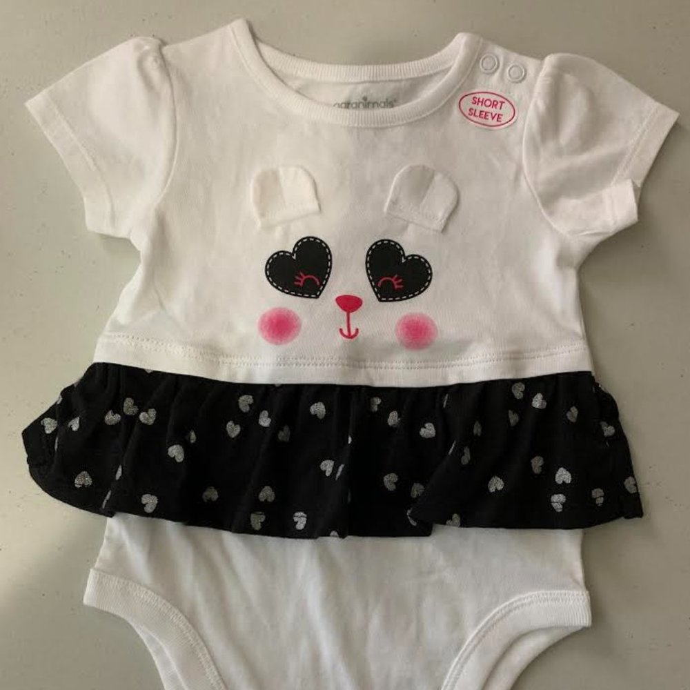 Garanimals Girls Tutu Style Onsie 3-6 Mos